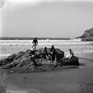 The Beach, Newquay, Cornwall. 25th June 1910