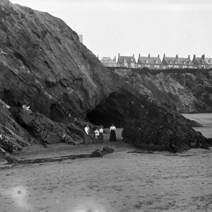 The Beach, Newquay, Cornwall. Early 1900s