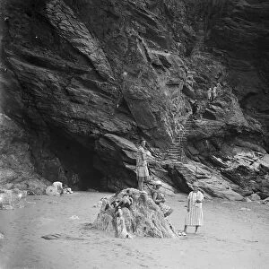 Bedruthan Steps, St Eval, Cornwall. Probably 1920s