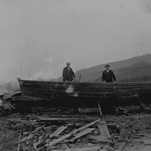 Boat building, Calenick, Kea, Cornwall. Early 1900s