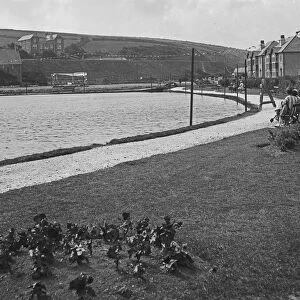 Boscawen Lake, Perranporth, Perranzabuloe, Cornwall. Probably 1920s