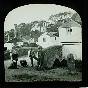 Bridge at Calenick, Cornwall. Around 1900