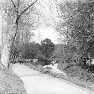 Bridge at Grampound, Cornwall. Early 1900s