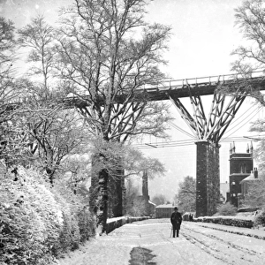 Brunels Carvedras Viaduct, St Georges Road, Truro, Cornwall. Around 1890