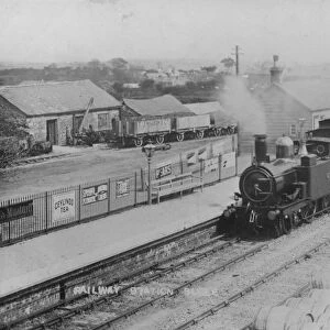 Bugle Railway Station, Bugle, Cornwall. Probably before 1910