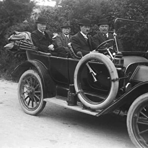 Buick motor car with four male passengers. Around 1912