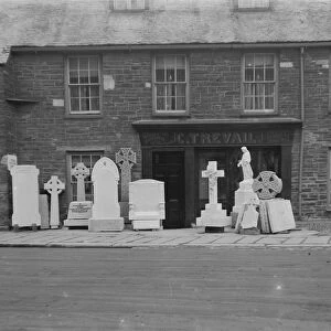C. Trevail, monumental masons, Quay Street, Truro, Cornwall. Around 1920s