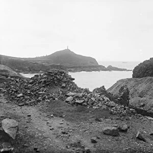 Cape Cornwall from Kenidjack Valley, St Just in Penwith, Cornwall. 1898