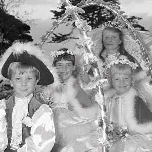 Carnival Fairy Group, Fowey, Cornwall. August 1990