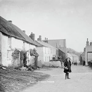 Chapel Street, Probus, Cornwall. Early 1900s