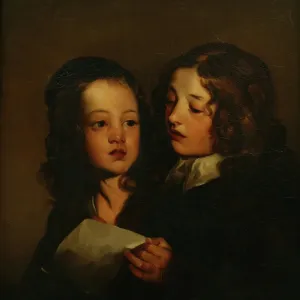 Two Children Singing, Sir Peter Lely (1618-1680)