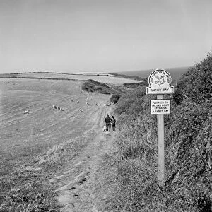 The coast path, Lundy Bay, St Minver, Cornwall. 1972 (could possibly be 1989)