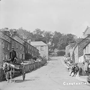Constantine Churchtown, Cornwall. Early 1900s