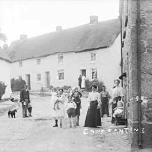 Constantine Churchtown, Cornwall. Early 1900s