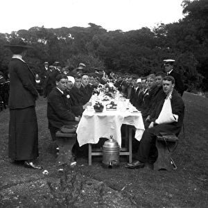 Convalescents at Trefusis, Mylor, Cornwall. 30th June 1916