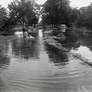 Coulson Park Flood, Lostwithiel, Cornwall. September 1993