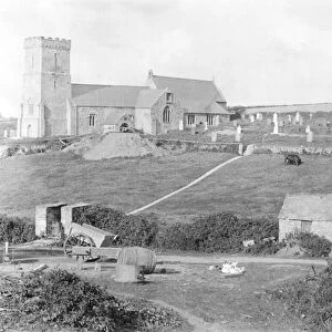 Crantock Church, Cornwall. Shortly after 1902