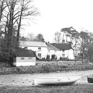 Creekside cottages, St Clement, Cornwall. Early 1900s