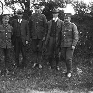 DCLI Recruiting march, Ruan Minor, Cornwall. 29th June 1915