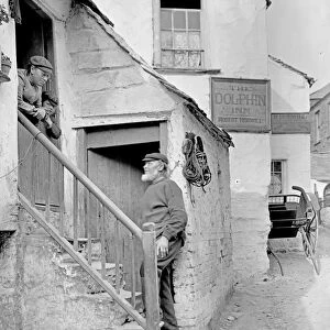 The Dolphin Inn, Port Isaac, Cornwall. June 1906