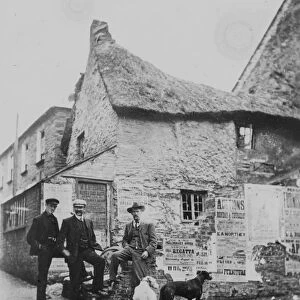 Duck Alley, near Central Square, Newquay, Cornwall. 1904