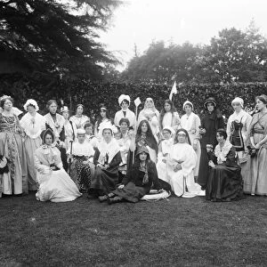 Elizabethan Pageant, perhaps St Stephen in Brannel, Cornwall. 4th August 1923