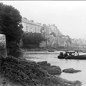 The ferry, Flushing, Cornwall. Around 1910