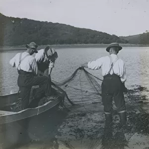 Fishermen, Probably near Turnaware, Philleigh, Cornwall. Early 1900s