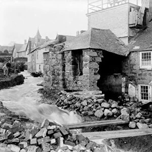 Flood of 1894, St Ives, Cornwall. November 1894