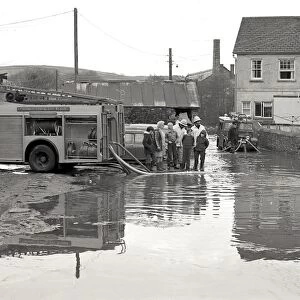Flooding, The Moors, Lostwithiel, Cornwall. 28th December 1979