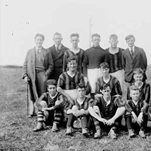 Football team, Probus, Cornwall. Around 1930