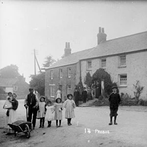 Fore Street, Probus, Cornwall. Early 1900s