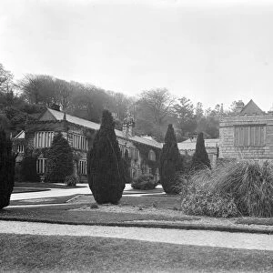 The forecourt, Lanhydrock, Cornwall. May 1930