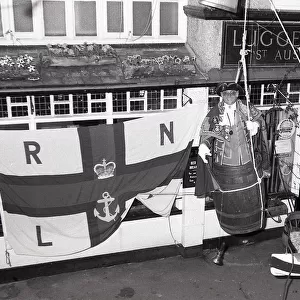 Fowey Town Crier, Fowey, Cornwall. July 1992