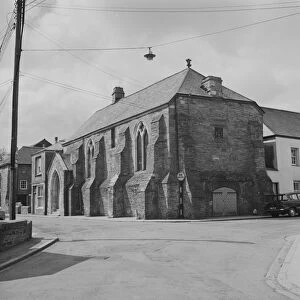 Freemasons Hall, formerly the Convocation Hall of the Duchy Palace, Quay Street, Lostwithiel, Cornwall. 18th April 1965