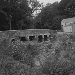 General view of bridge, Kennall Vale, Stithians, Cornwall. 1966