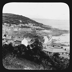 General view of Mousehole, Cornwall. Early 1900s