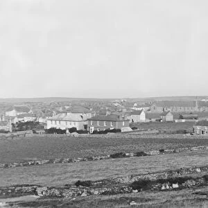 A general view of western St Just in Penwith Churchtown, Cornwall. Early 1900s