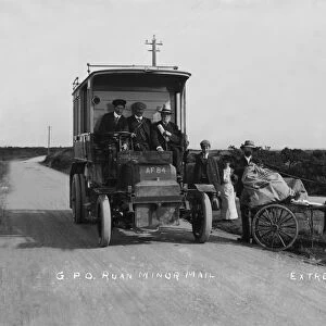 GPO Mail Bus Ruan Minor Cross Roads, Cornwall. 1903