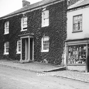 Grocers shop in Grampound, Cornwall. Early 1900s