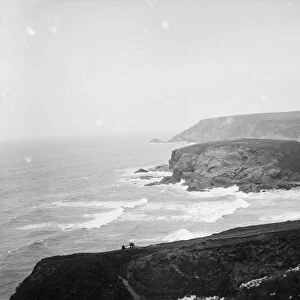 Gunwalloe Church Cove, Cornwall. Date unknown but probably early 1900s