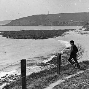 Gyllyngvase Beach and Pennance Point, Falmouth, Cornwall. 1900