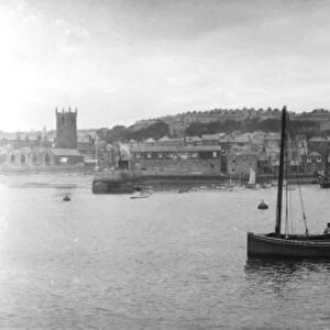 Harbour, St Ives, Cornwall. Early 1900s