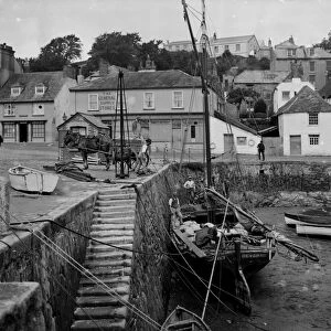 The harbour, St Mawes, Cornwall. 3rd June 1912