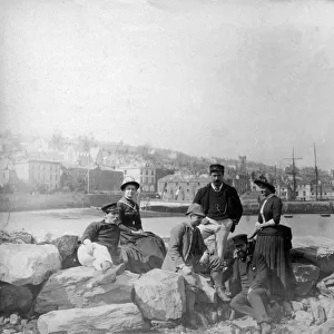 Henry Scott Tuke with friends, Falmouth, Cornwall. Around 1890