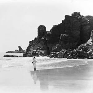 Housel Bay Beach, Landewednack, Cornwall. 1908