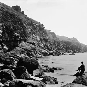 Housel Bay and Pen Olver Point, Landewednack, Cornwall. 22nd June 1908