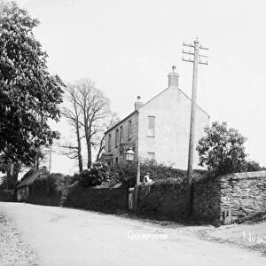 Houses in Grampound, Cornwall. Early 1900s