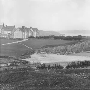Houses on Trevone Road, Trevone Bay, Padstow, Cornwall. Probably early 1900s