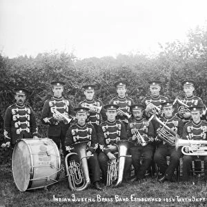 Indian Queens Brass Band, St Columb Major, Cornwall. 1910